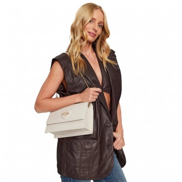 BORSA SAFFIANO PU GRS AVORIO