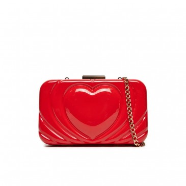 BORSA CLUTCH PVC ROSSO
