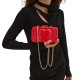 BORSA CLUTCH PVC ROSSO