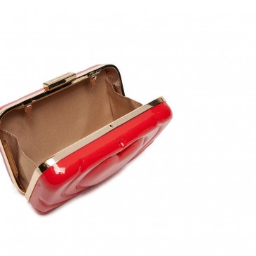BORSA CLUTCH PVC ROSSO