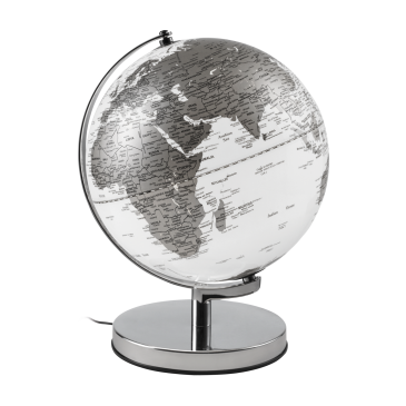MAPPAMONDO ILL  DIAM  30 - COL ARGENTO