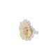 ANELLO GIUDITTA FIORE BICOLORE E PERLE DI FIUME IN ARGENTO 925