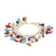 BRACCIALE FELICITY FRUFRU CORALLO, PIETRA DURA ARGENTO 925