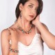 BRACCIALE FELICITY FRUFRU CORALLO, PIETRA DURA ARGENTO 925