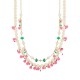 COLLANA SIRIA BIG PERLE DI FIUME SMERALDO SPINELLO ARGENTO 925