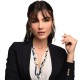 COLLANA CLORI INFILATA PERLE OCCHIO DI TIGRE ARGENTO 925 COLLANA CLORI INFILATA PERLE OCCHIO DI TIGRE ARGENTO 925