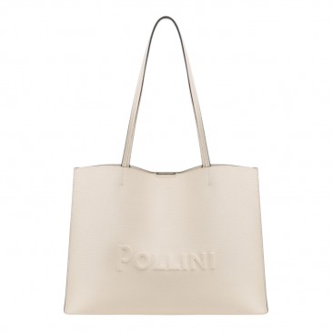 BORSA GR  DOUBLE PU - HER PVC AVORIO