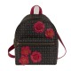 ZAINO HERITAGE PVC NERO/VIT LACCA