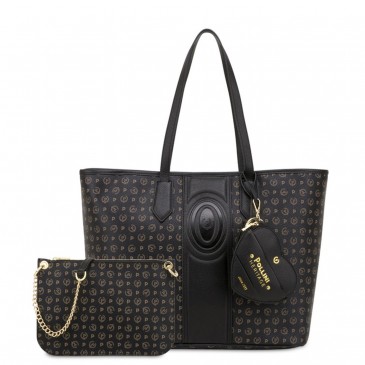 BORSA HERITAGE PVC+VITELLO NERO