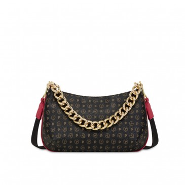 BORSA HERITAGE PVC NERO+VIT LACCA