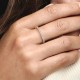 ANELLO PAVE FASCIA SOTTILE