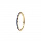 ANELLO PAVÉ FASCIA SOTTILE BLU