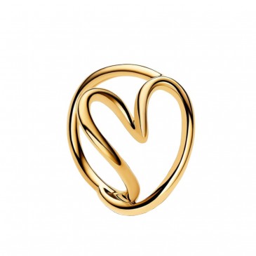 ANELLO CUORE LINEA SINUOSA