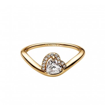 ANELLO ONDA CON CUORE LUMINOSO