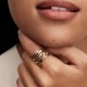 ANELLO LINEE INTRECCIATE BICOLORE