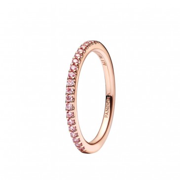 ANELLO PAVÈ FASCIA SOTTILE