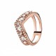 Anello chevron doppio taglio marquise