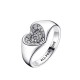 ANELLO CUORE PAVÉ SIGILLO