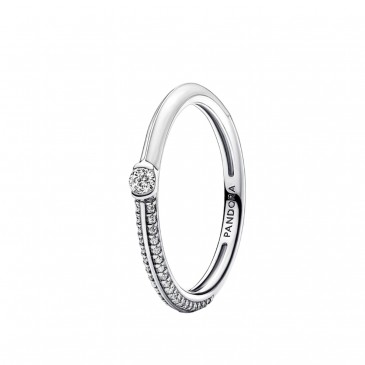ANELLO PIETRE LUMINOSE & SMALTO BIANCO PANDORA ME