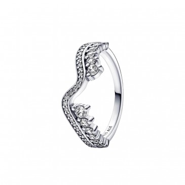 ANELLO ONDA ASIMMETRICA PIETRE LUMINOSE