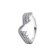 ANELLO ONDA ASIMMETRICA PIETRE LUMINOSE