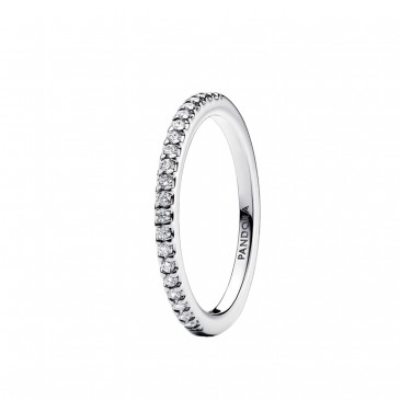 ANELLO PAVÈ FASCIA SOTTILE
