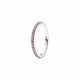 ANELLO PAVÉ FASCIA SOTTILE ROSA