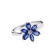 ANELLO HERBARIUM FIORE BLU