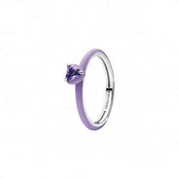 ANELLO VIOLA CHAKRA HEART PANDORA ME