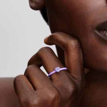 ANELLO VIOLA CHAKRA HEART PANDORA ME