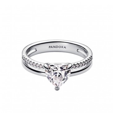ANELLO DOPPIA FASCIA CON CUORE