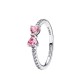 ANELLO FIOCCO LUMINOSO ROSA