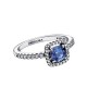 ANELLO PUNTO LUCE QUADRATO BLU