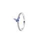 ANELLO FARFALLA LUMINOSA BLU