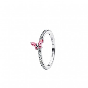 ANELLO FARFALLA LUMINOSA ROSA