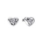 ORECCHINI CUORE SPLENDENTE CON PIETRA