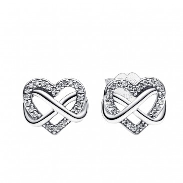 ORECCHINI CUORE INFINITO PIETRE LUMINOSE