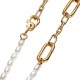 COLLANA COLLANA MAGLIA LINK SLIM CON PERLE COLTIVATE D'ACQUA DOLCE TRATTATE PANDORA ME