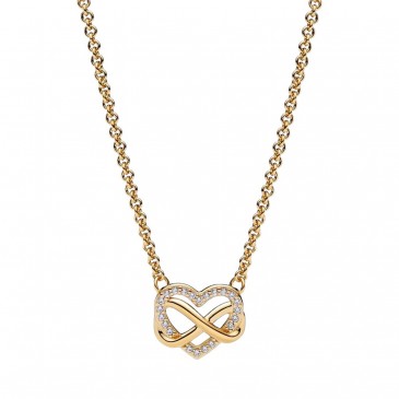 COLLANA CUORE INFINITO PIETRE LUMINOSE