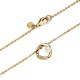 COLLANA CERCHIO LINEA SINUOSA CON PERLA D'ACQUA DOLCE COLTIVATA E PAVÈ