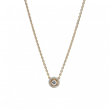 COLLANA PUNTO LUCE E PAVÈ