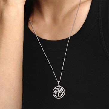 COLLANA ALBERO DELLA FAMIGLIA PAVÈ