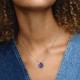 COLLANA PENDENTE HERBARIUM FIORE BLU