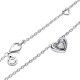 COLLANA CUORE SPLENDENTE CON PIETRA