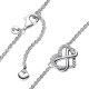COLLANA CUORE INFINITO PIETRE LUMINOSE