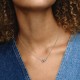 COLLANA COLLANA LUNA CRESCENTE E STELLE