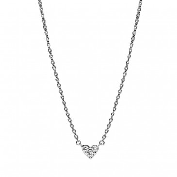 COLLANA CUORE CON TRE PIETRE