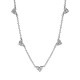 COLLANA A CATENA CON TRIPLA PIETRA A CUORE
