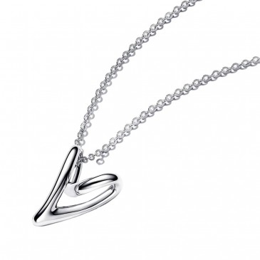COLLANA CUORE LINEA SINUOSA
