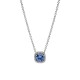 COLLANA PUNTO LUCE QUADRATO BLU